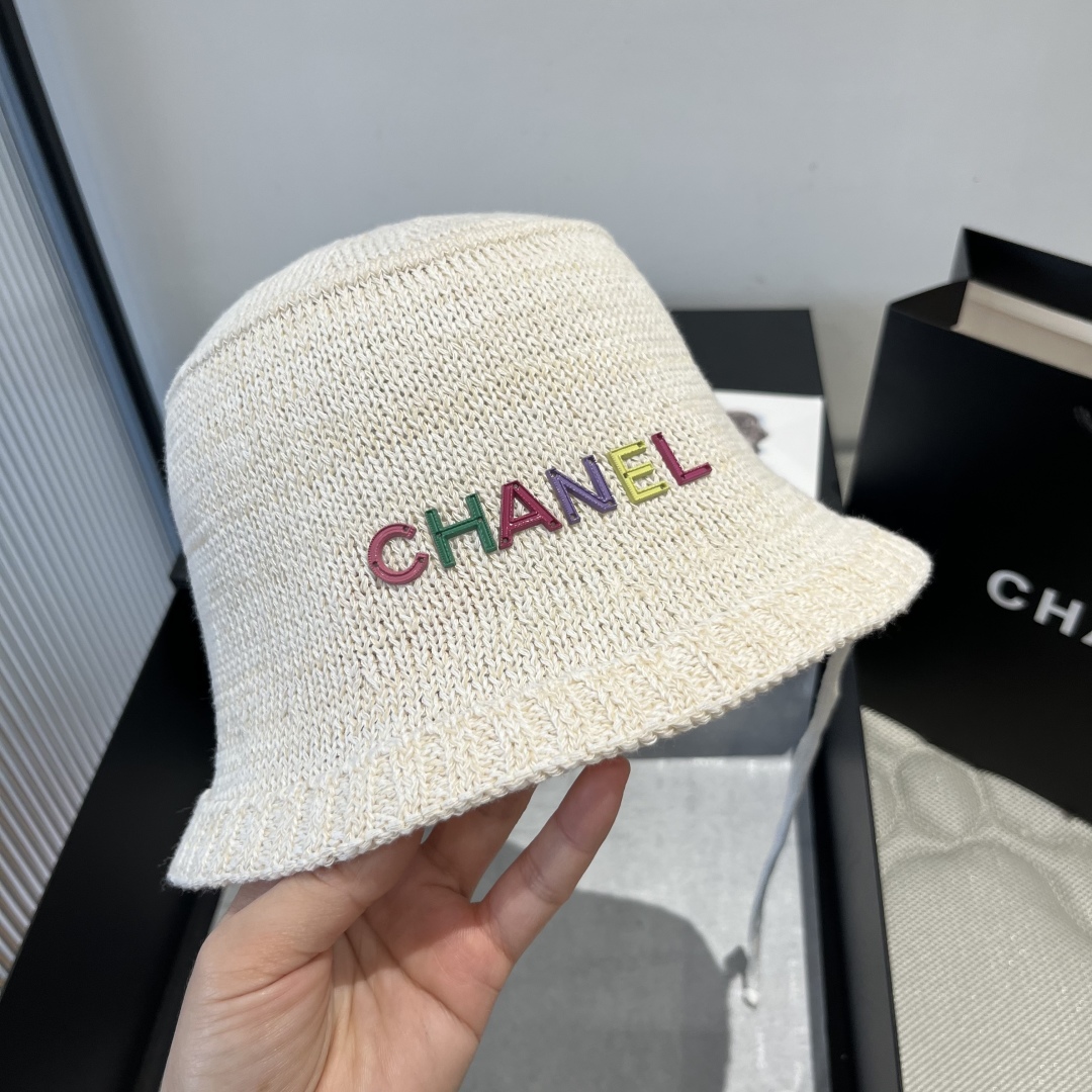 P

Chanel香奈儿针织渔夫帽，小礼帽，头围57cm