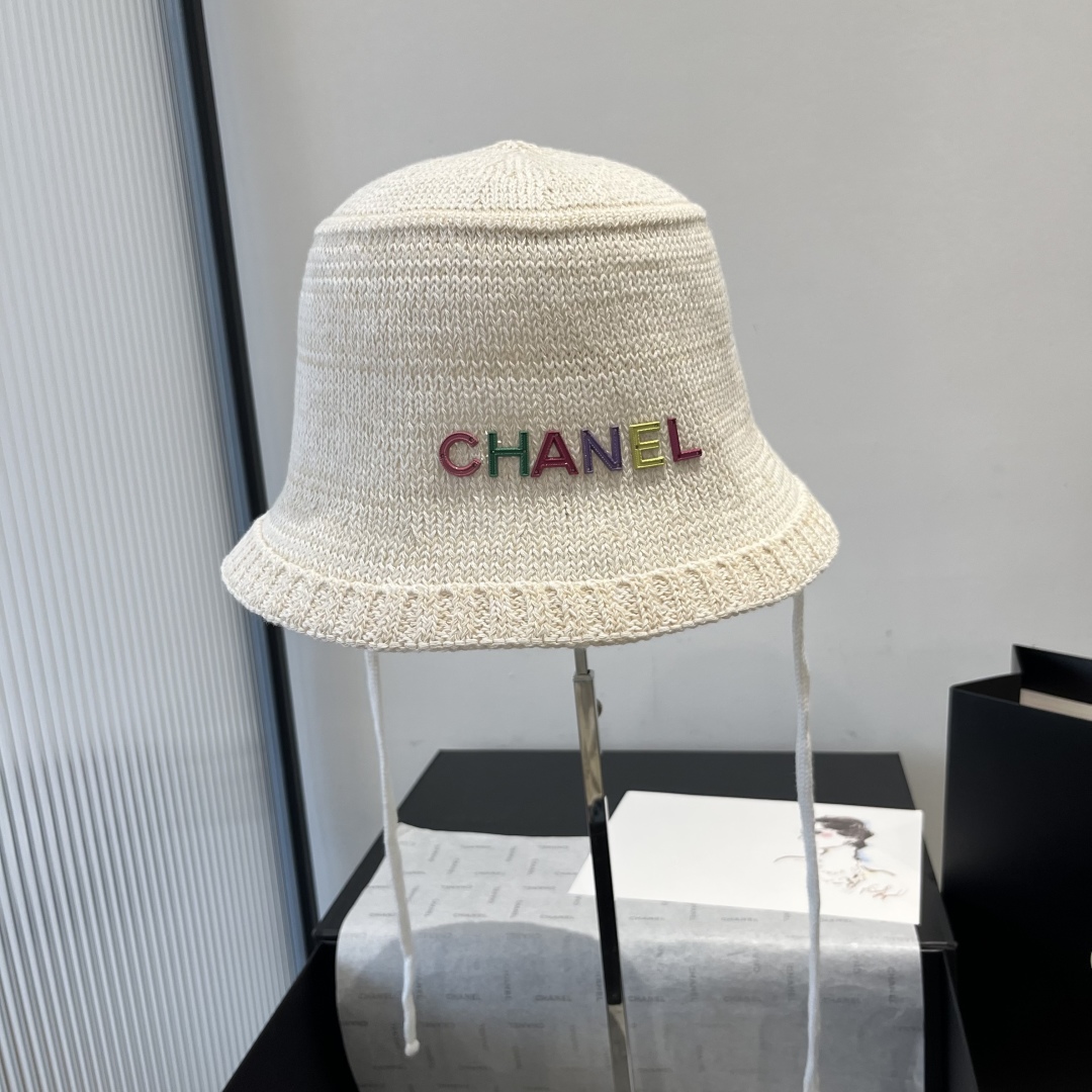 P

Chanel香奈儿针织渔夫帽，小礼帽，头围57cm