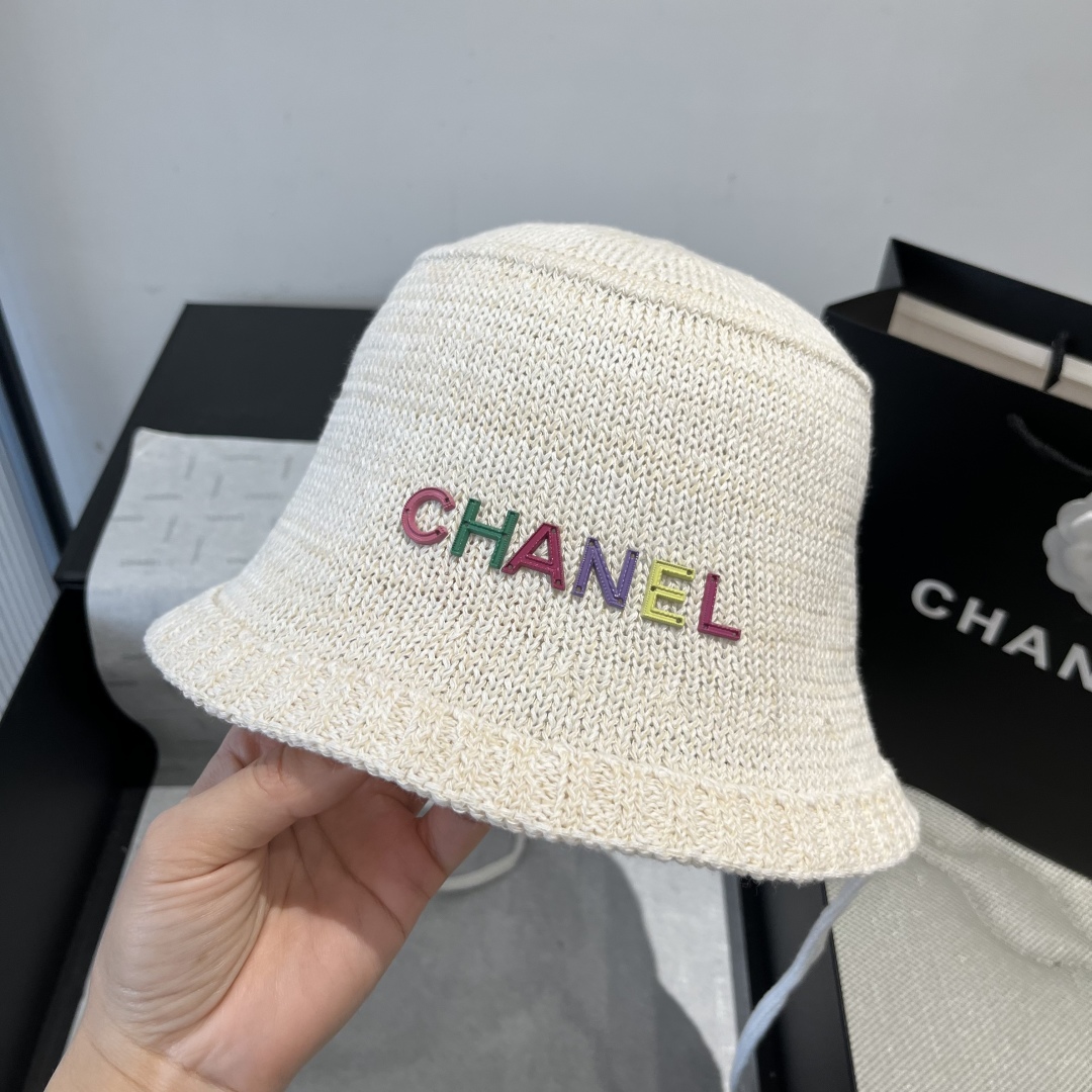 P

Chanel香奈儿针织渔夫帽，小礼帽，头围57cm