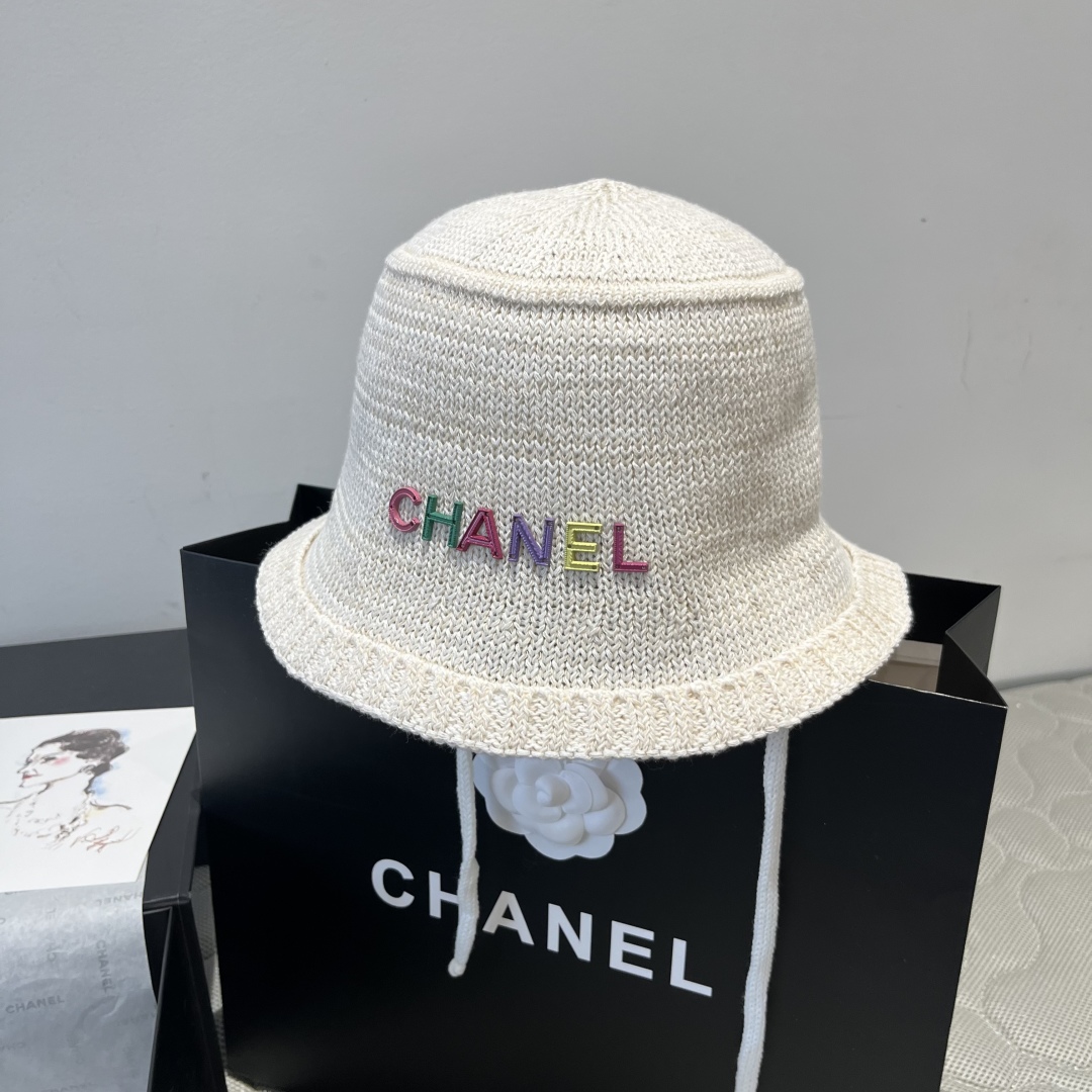 P

Chanel香奈儿针织渔夫帽，小礼帽，头围57cm