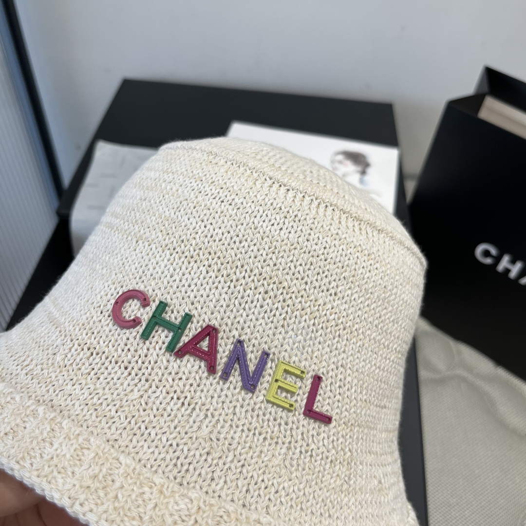 P

Chanel香奈儿针织渔夫帽，小礼帽，头围57cm