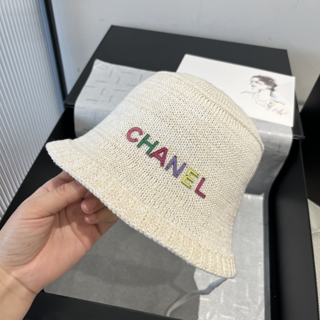 P

Chanel香奈儿针织渔夫帽，小礼帽，头围57cm