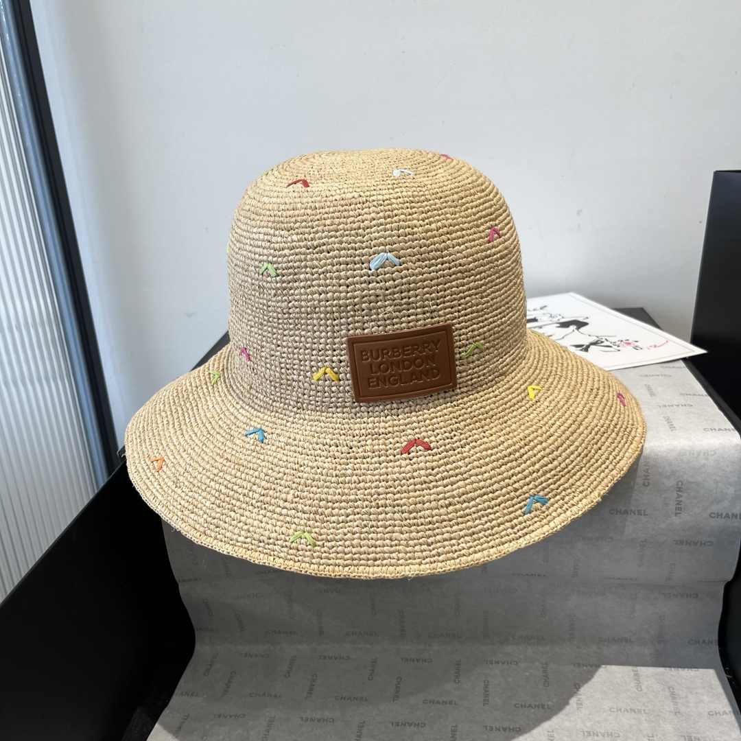[Burberry Hats]Burberry new Lafite straw hat Heavy industry creates a pure han