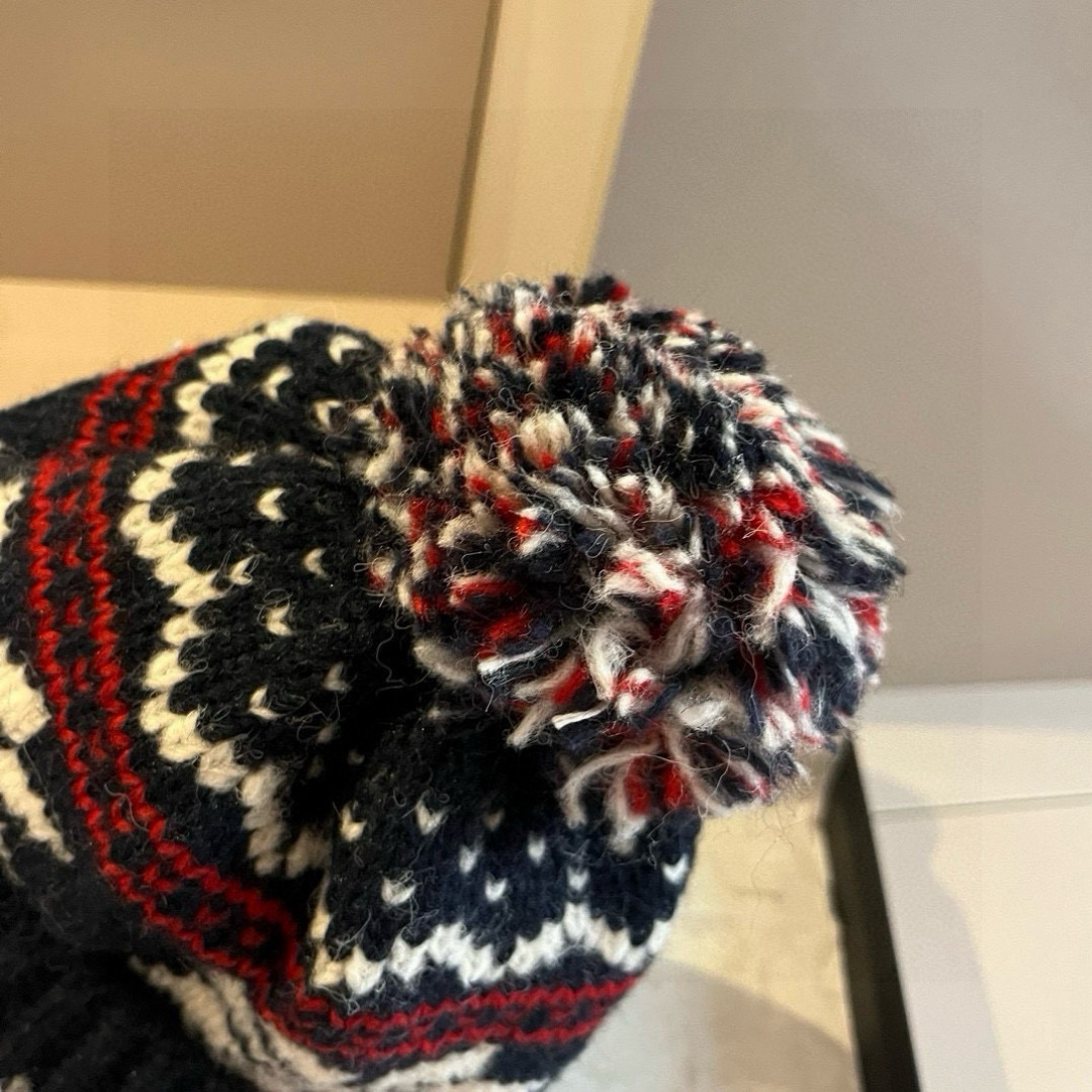 🆕
蒙口新款针织毛线帽，内里加绒