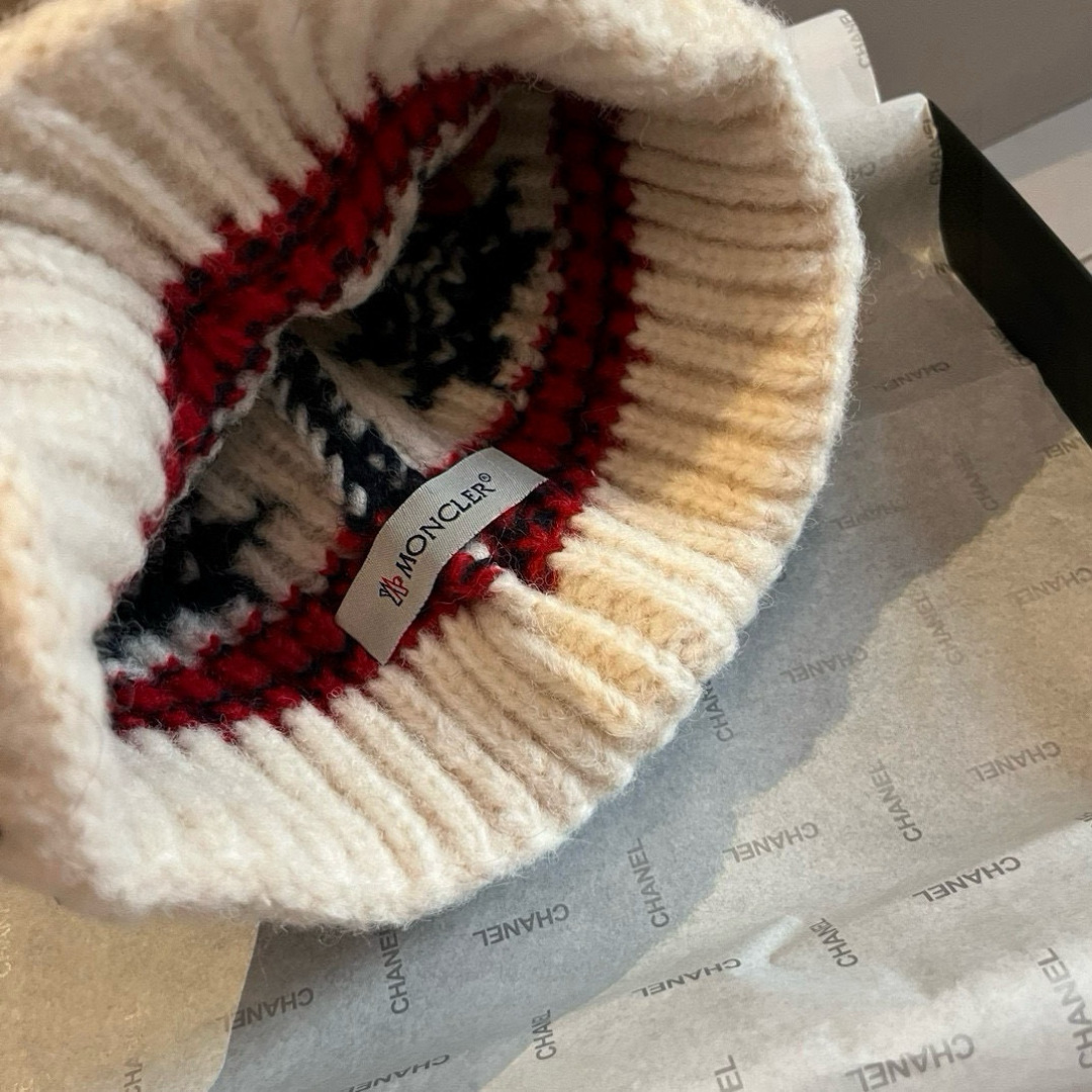 🆕
蒙口新款针织毛线帽，内里加绒