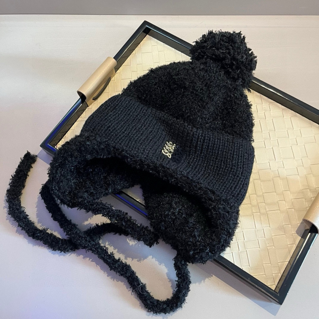 🆕

LOEWE罗意威秋冬新款护耳帽，黑 卡其两色