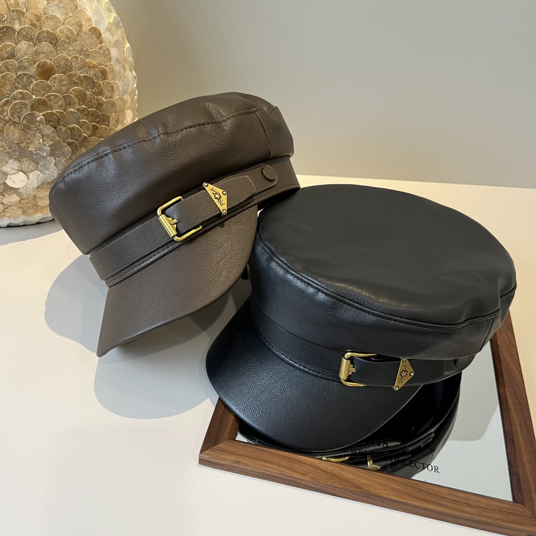 🆕

2025普拉达新款鸭舌画家帽，头围57cm