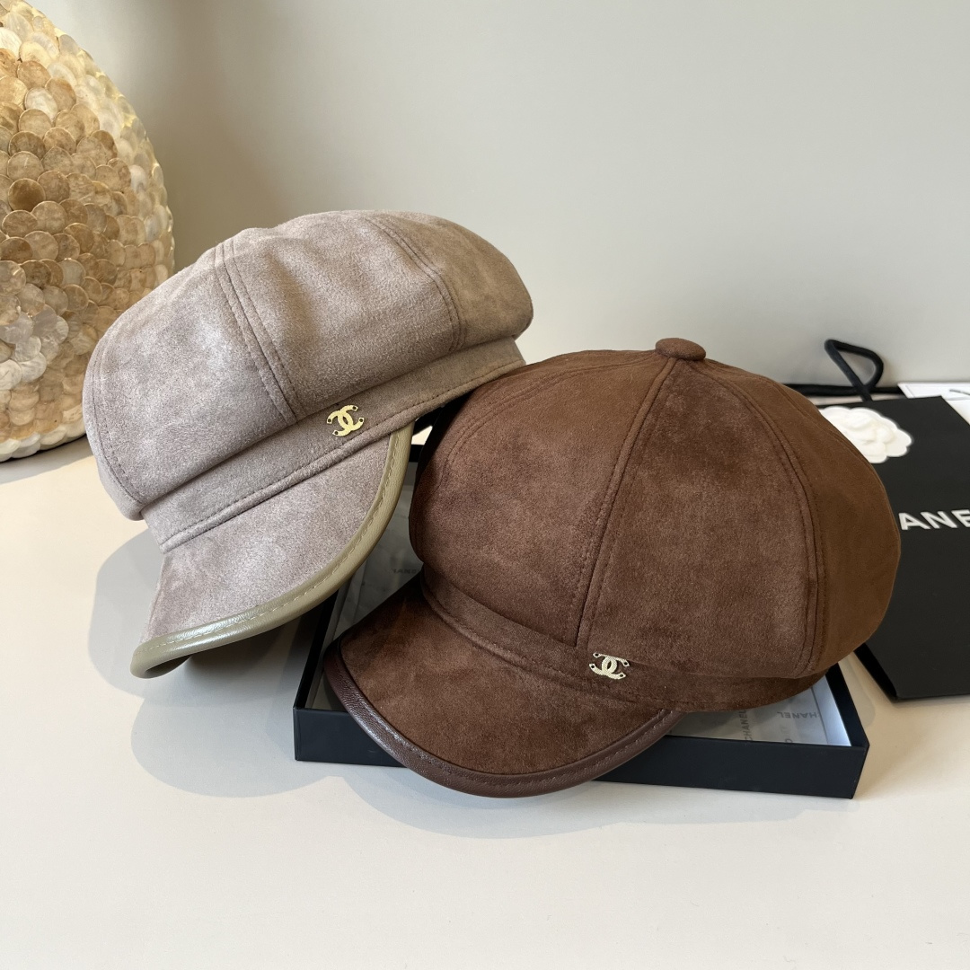 🆕

香奈儿新款鸭舌画家帽，头围57cm