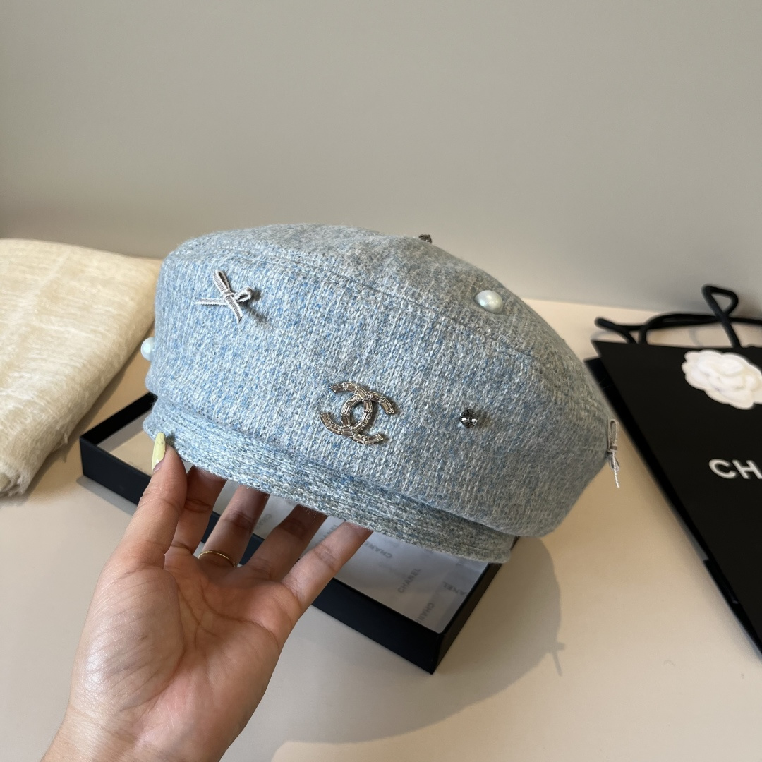 🆕

香奈儿新款贝雷帽，春夏款，头围57cm