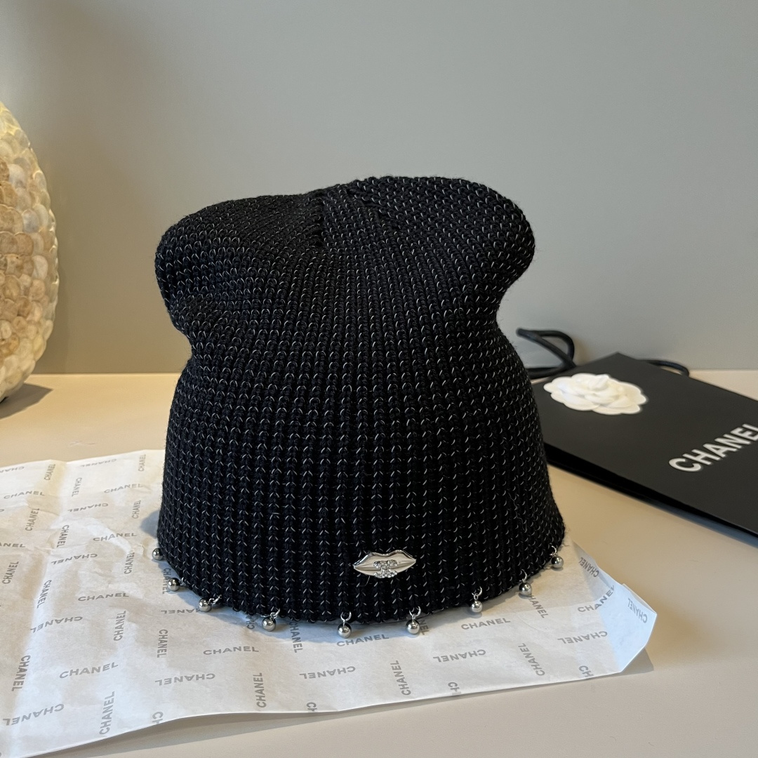 🆕

Chanel香奈儿新款针织渔夫帽，头围57cm