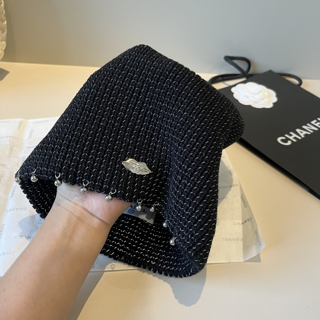 🆕

Chanel香奈儿新款针织渔夫帽，头围57cm