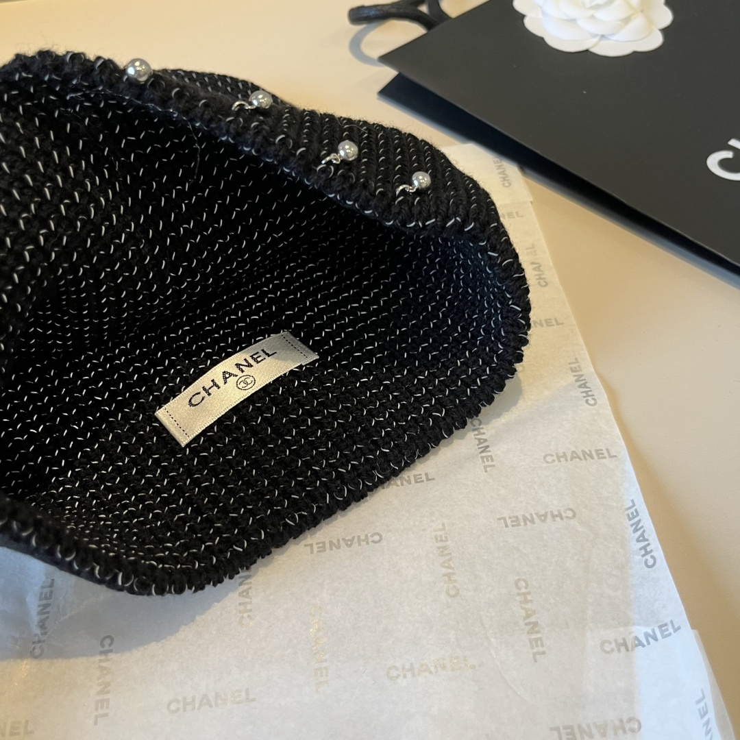 🆕

Chanel香奈儿新款针织渔夫帽，头围57cm