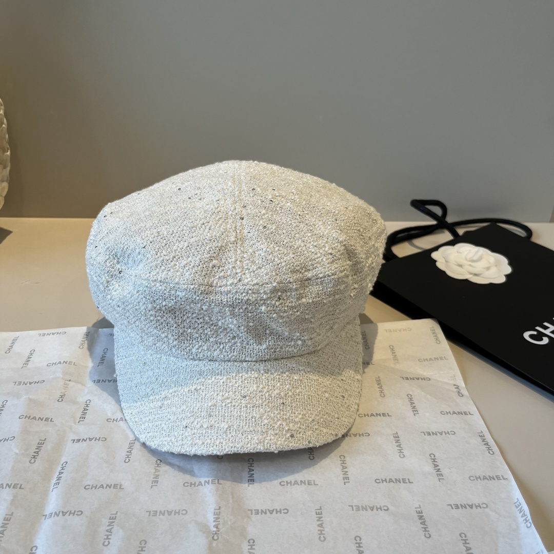 🆕

香奈儿新款鸭舌画家帽，头围57cm