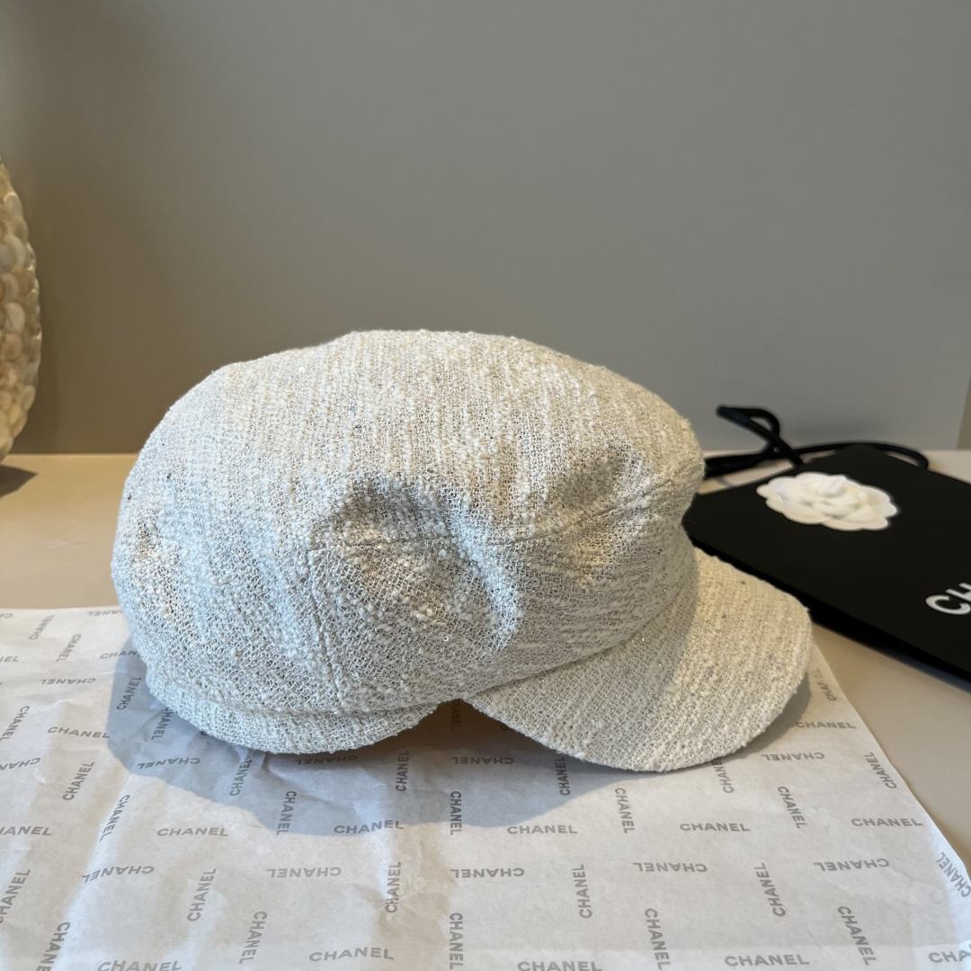 🆕

香奈儿新款鸭舌画家帽，头围57cm