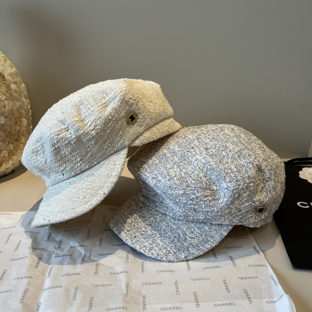 🆕

香奈儿新款鸭舌画家帽，头围57cm