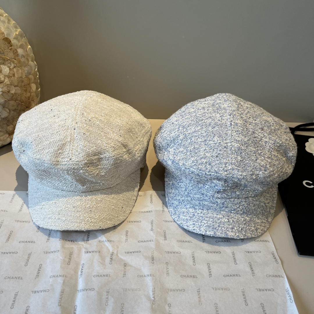 🆕

香奈儿新款鸭舌画家帽，头围57cm