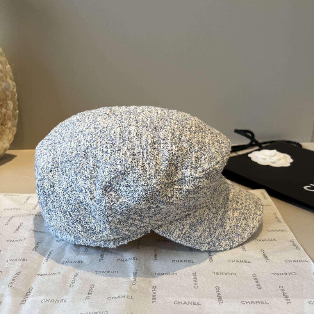 🆕

香奈儿新款鸭舌画家帽，头围57cm