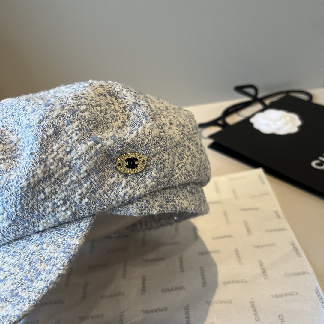 🆕

香奈儿新款鸭舌画家帽，头围57cm