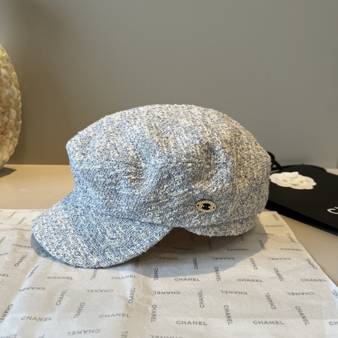 🆕

香奈儿新款鸭舌画家帽，头围57cm