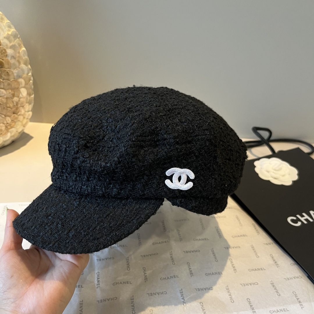🆕

香奈儿新款鸭舌画家帽，头围57cm