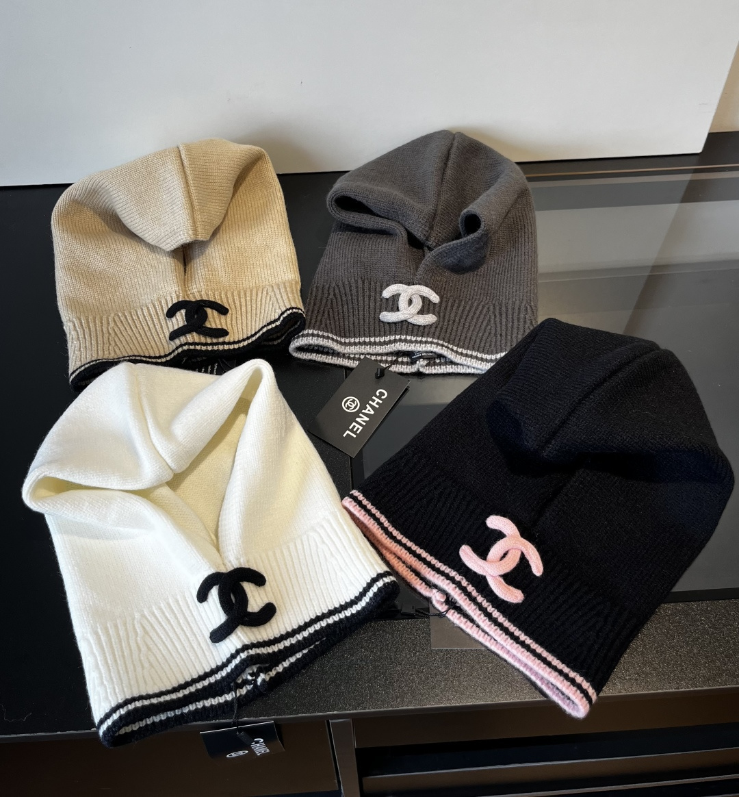 🆕

Chanel香奈儿套头毛线帽，帽子➕围脖 两用，性价比超高