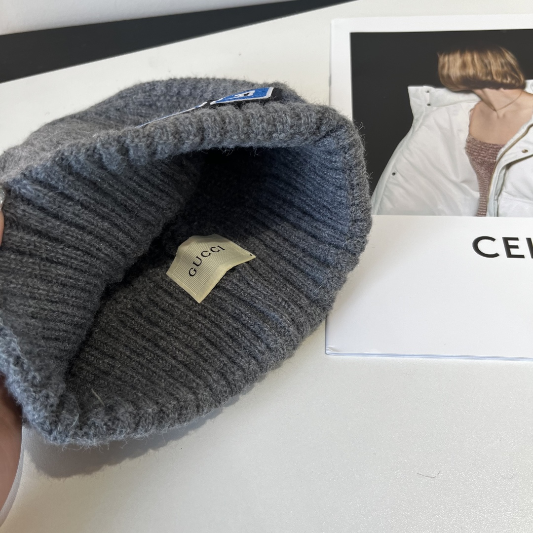 🆕

古奇羊毛针织帽，男款毛线帽，高端品质