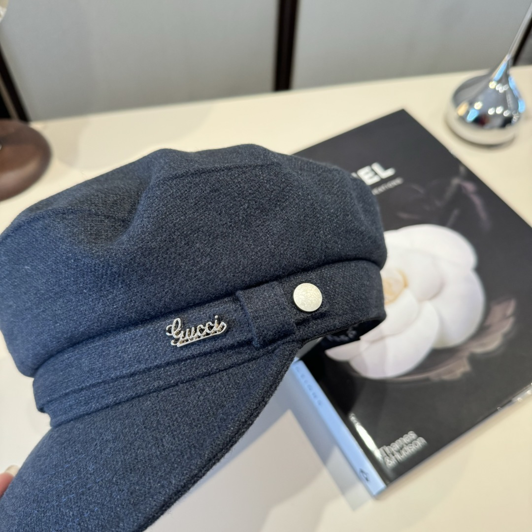 🆕

Gucci古奇羊毛画家鸭舌帽，百分百羊毛🦙%面料，头围57cm