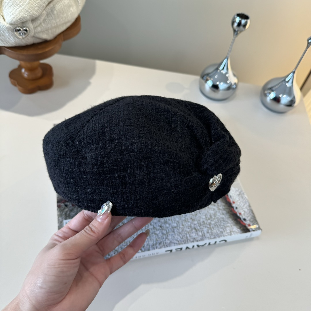 🆕

Chanel香奈儿2025年新款贝雷帽，女神范，头围57cm