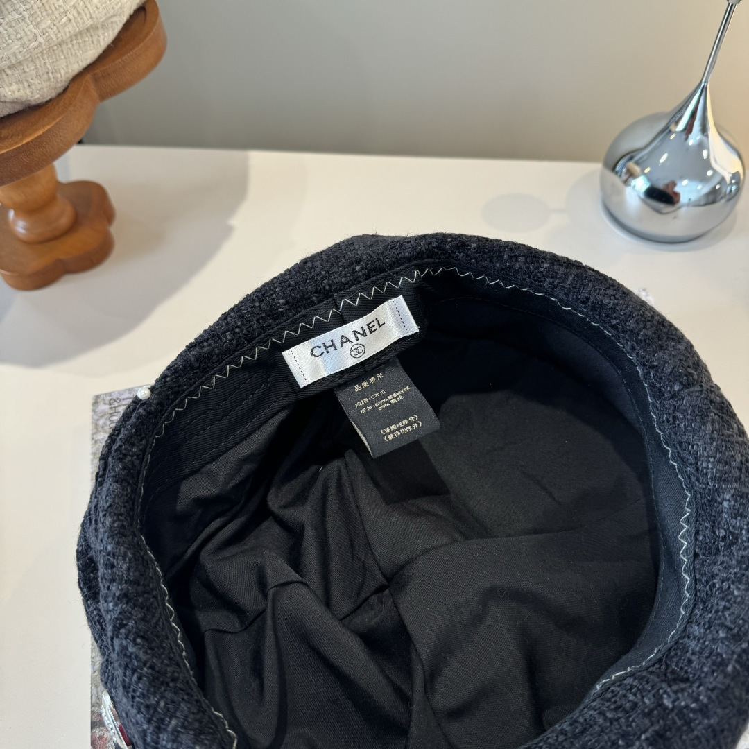 🆕

Chanel香奈儿2025年新款贝雷帽，女神范，头围57cm