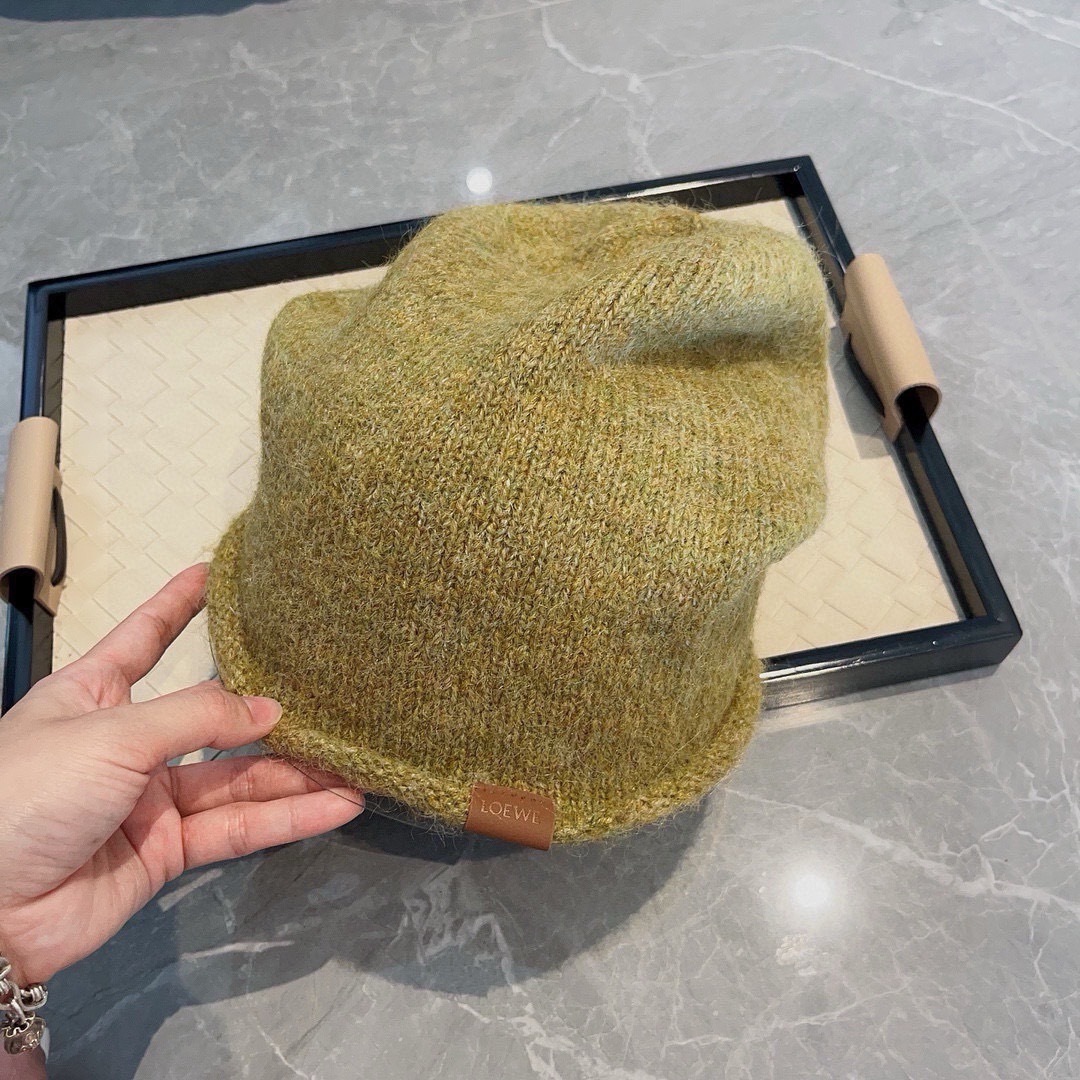 💕LOEWE罗意威秋冬新款毛线帽，嘻哈风针织帽，男女款毛线帽 4个色