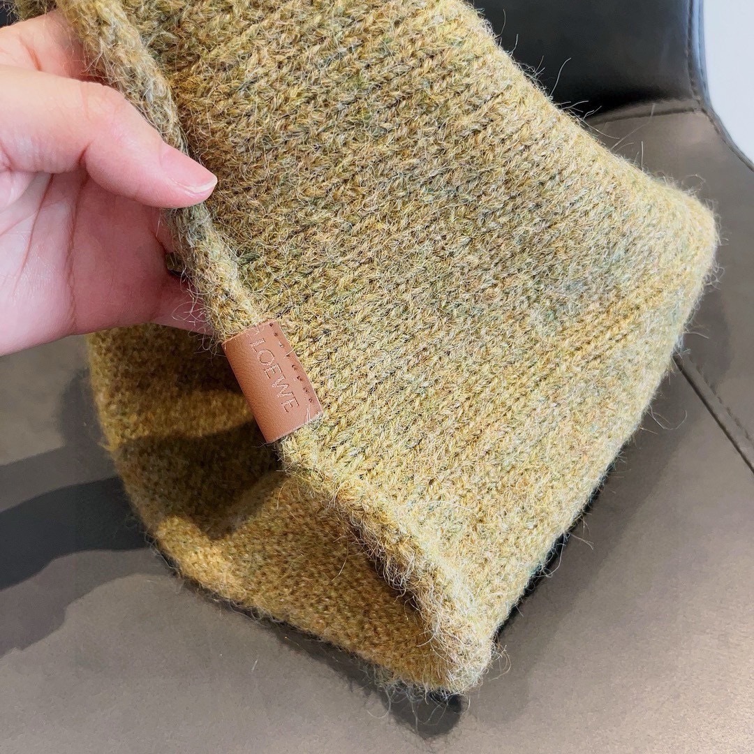 💕LOEWE罗意威秋冬新款毛线帽，嘻哈风针织帽，男女款毛线帽 4个色
