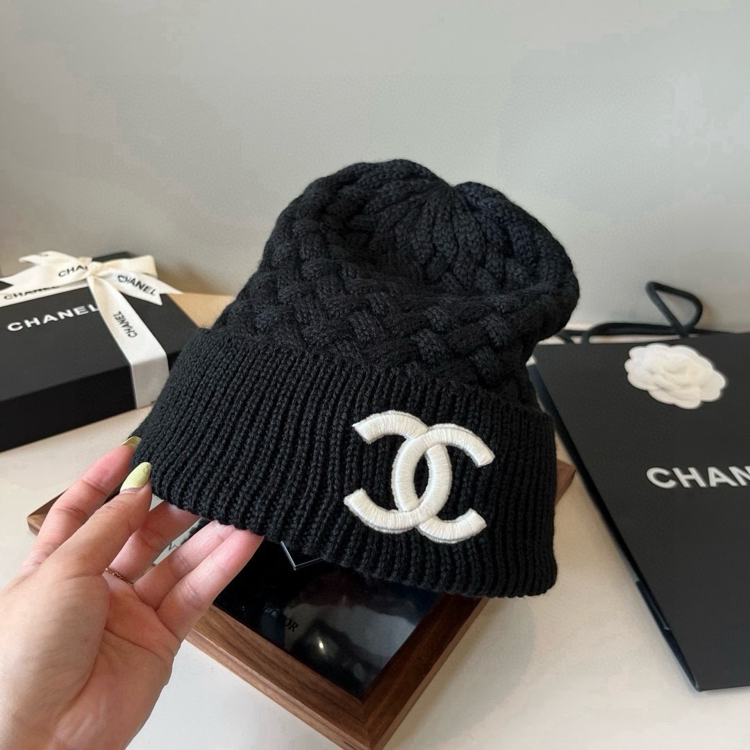 💕Chanel香奈儿针织毛线帽