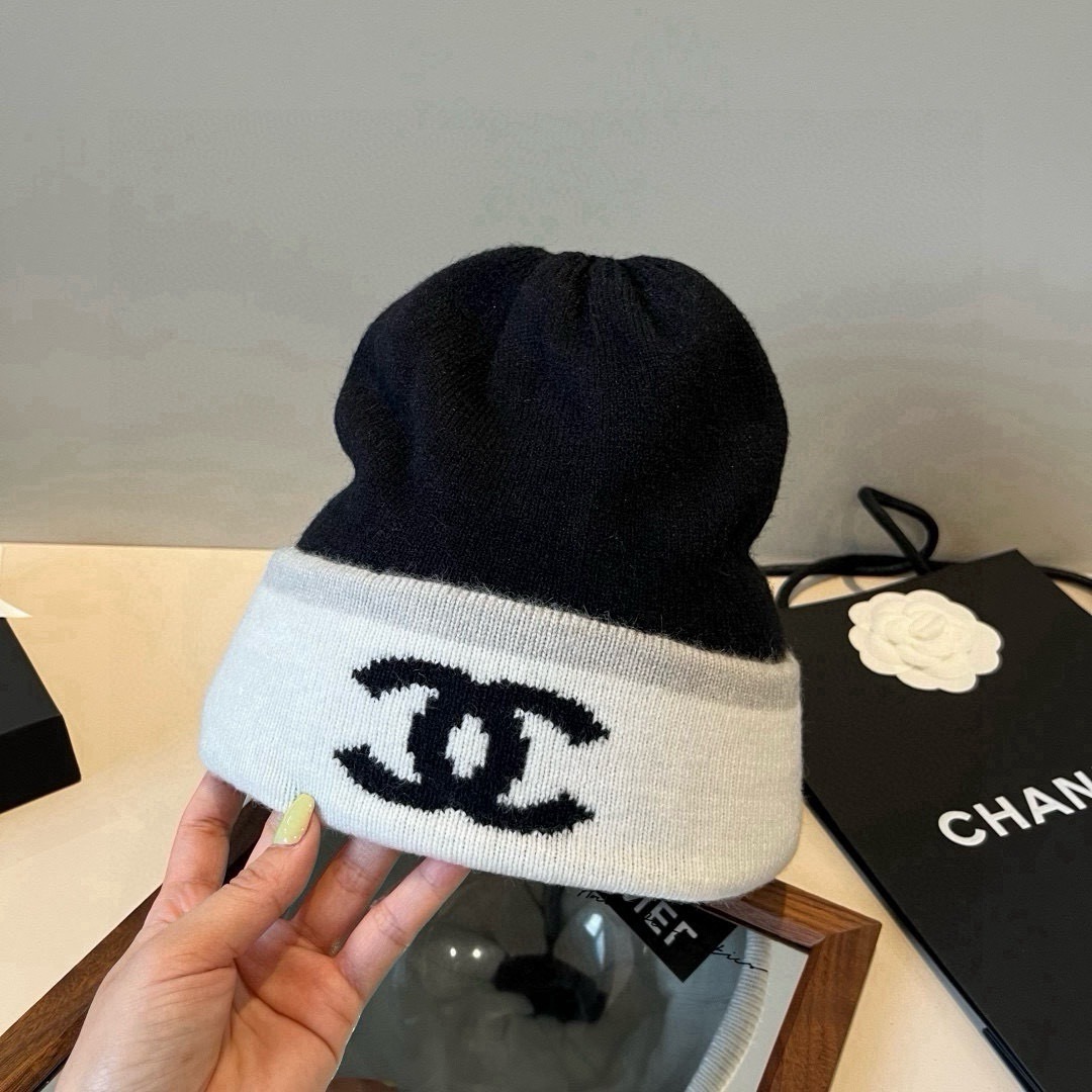 💕Chanel香奈儿针织毛线帽