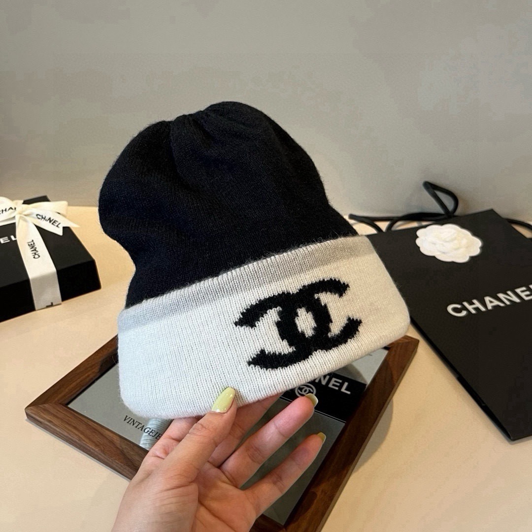💕Chanel香奈儿针织毛线帽
