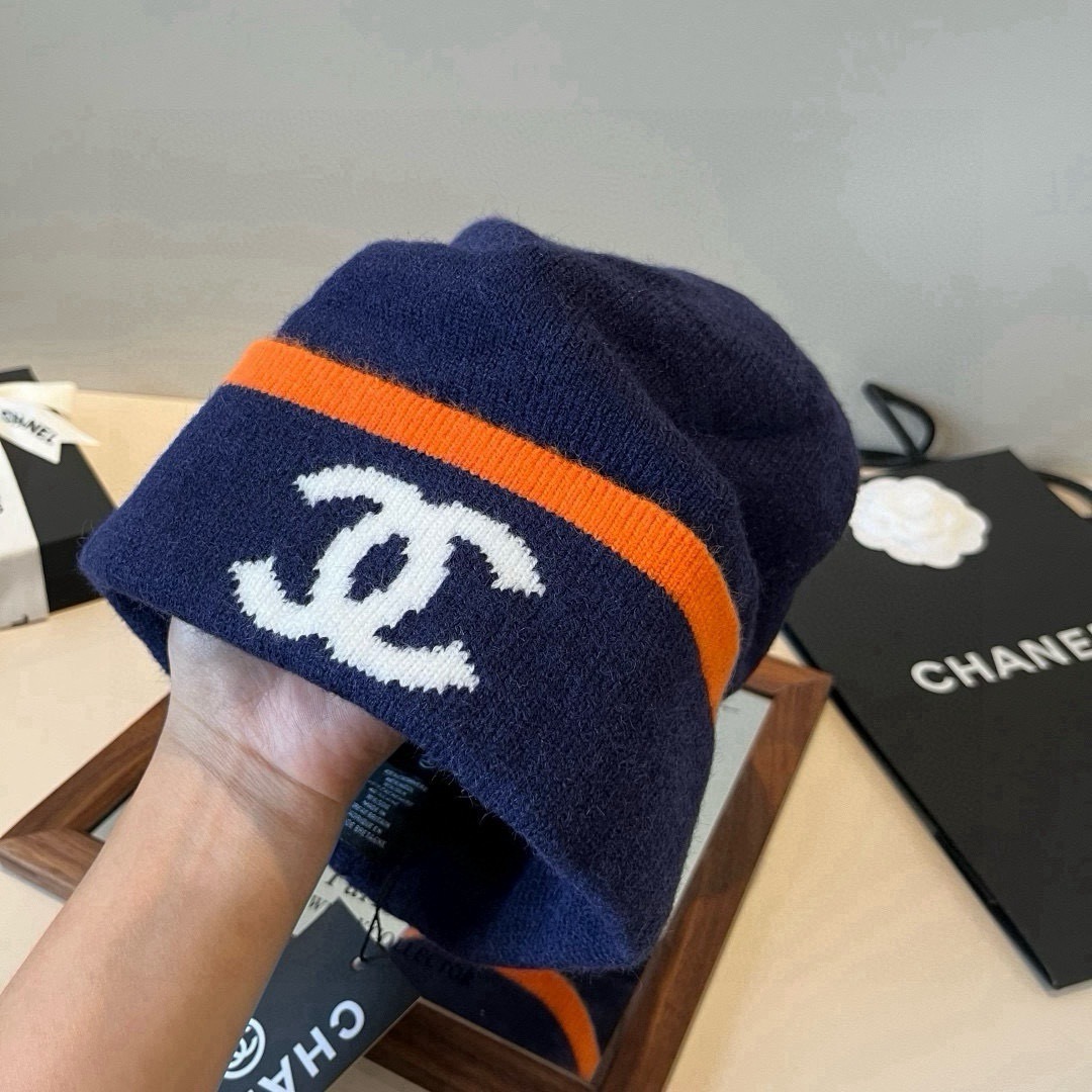 💕Chanel香奈儿针织毛线帽