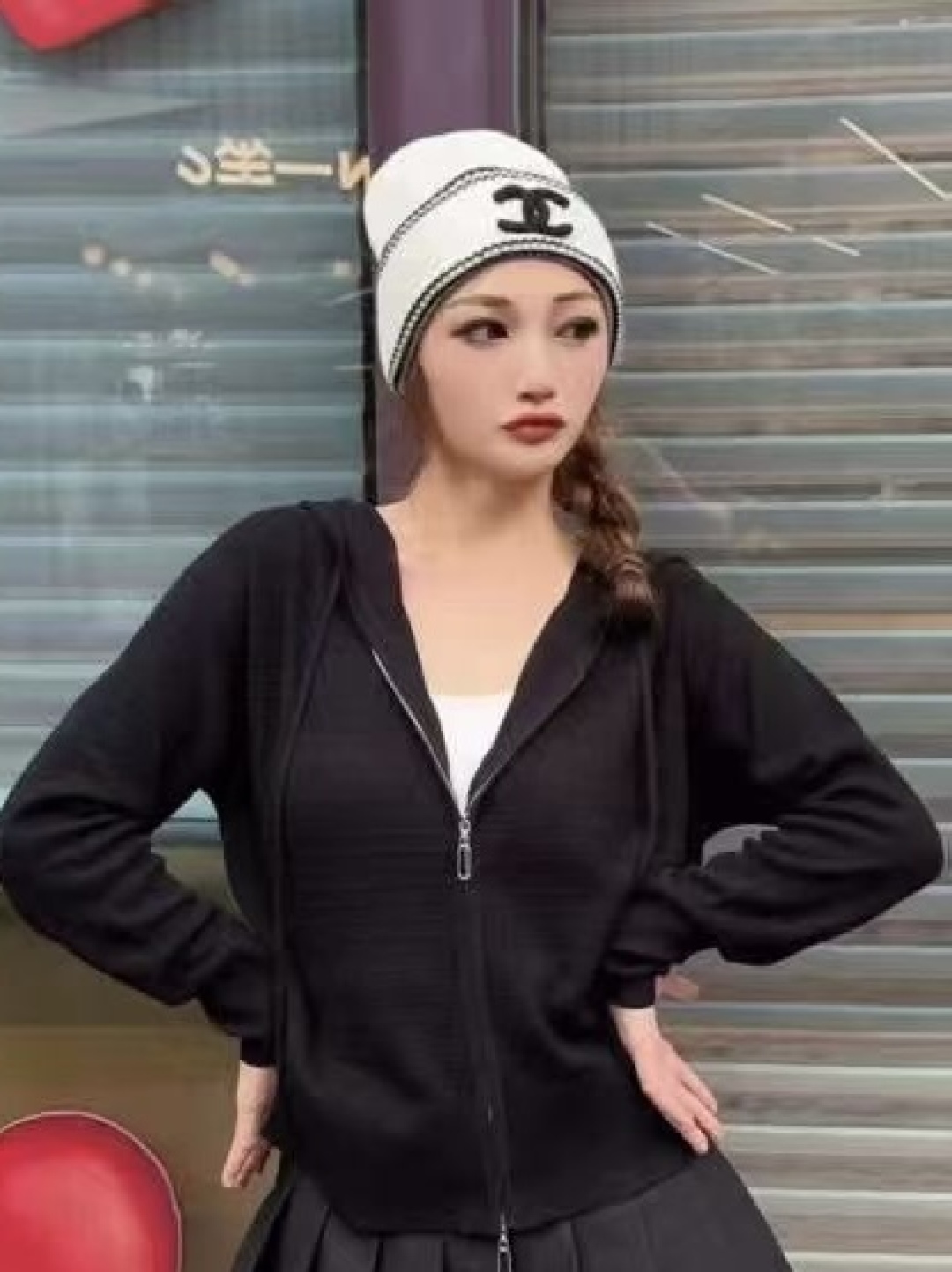 💕Chanel香奈儿针织毛线帽