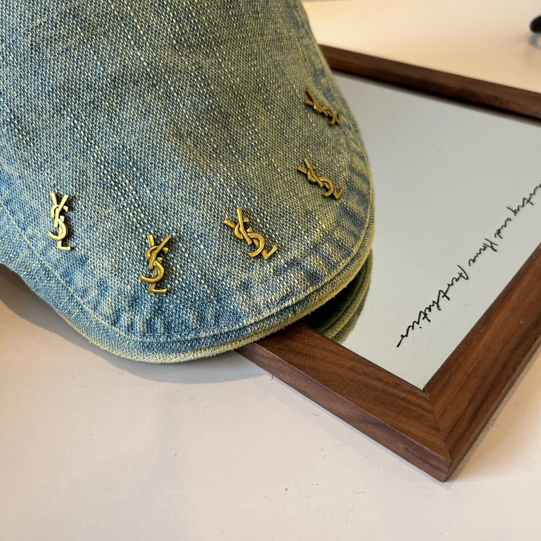 💕圣罗兰复古风前进鸭舌帽，高级百搭，头围57cm