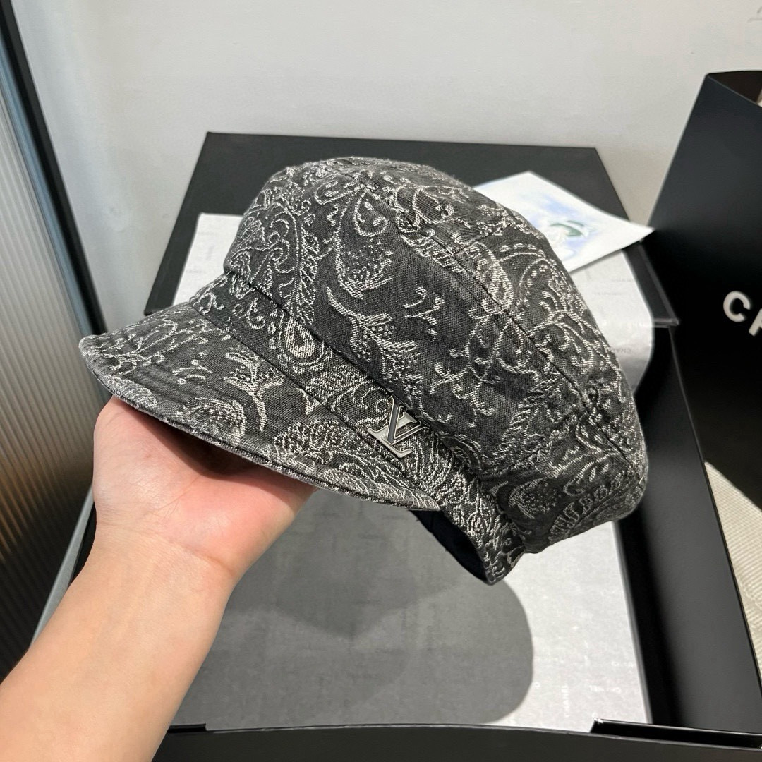 💕Lv新款鸭舌军帽，高级定制，头围57cm