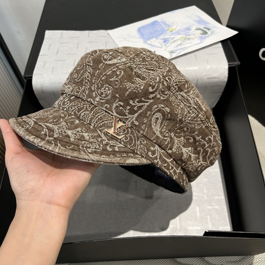 💕Lv新款鸭舌军帽，高级定制，头围57cm