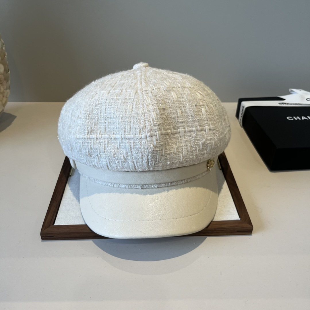 💕Chanel香奈儿画家帽，鸭舌军帽，头围57cm