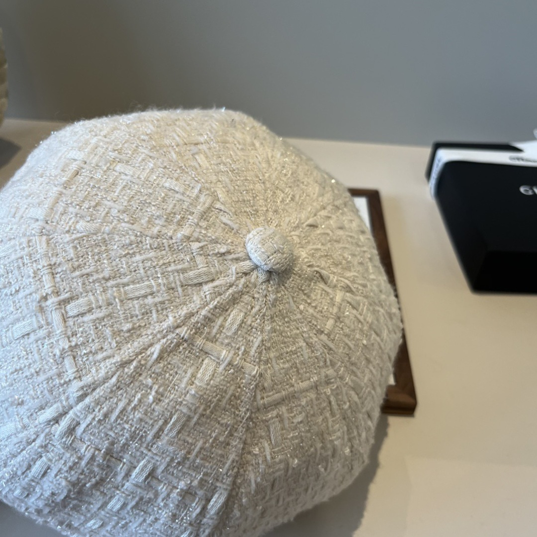 💕Chanel香奈儿画家帽，鸭舌军帽，头围57cm