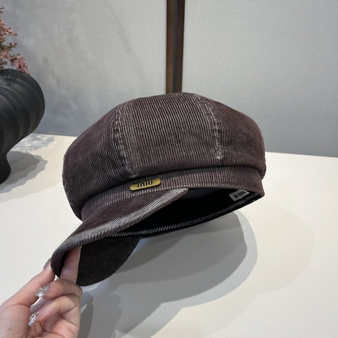 💕miumiu缪缪新款鸭舌画家帽，头围57cm