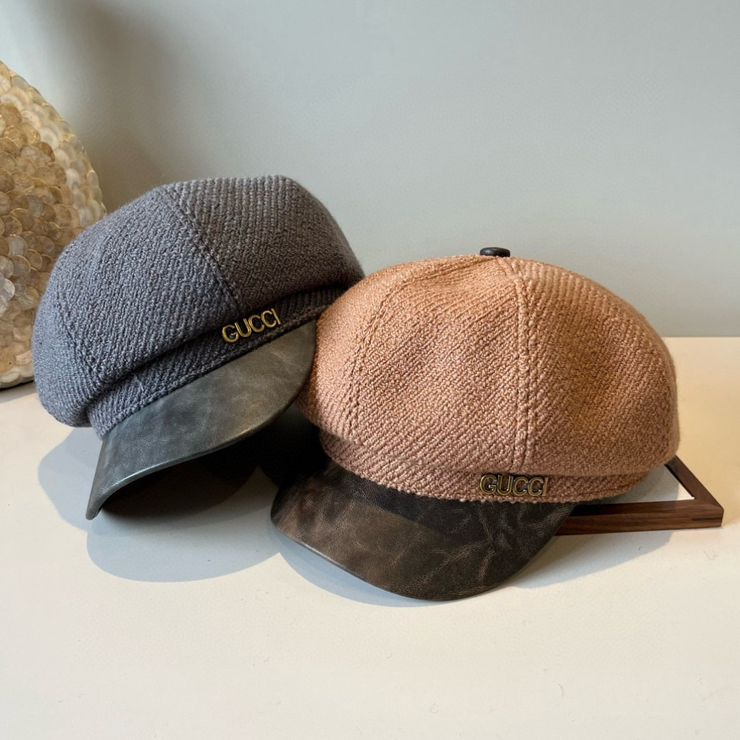 💕Gucci古奇新款鸭舌画家帽，头围57cm