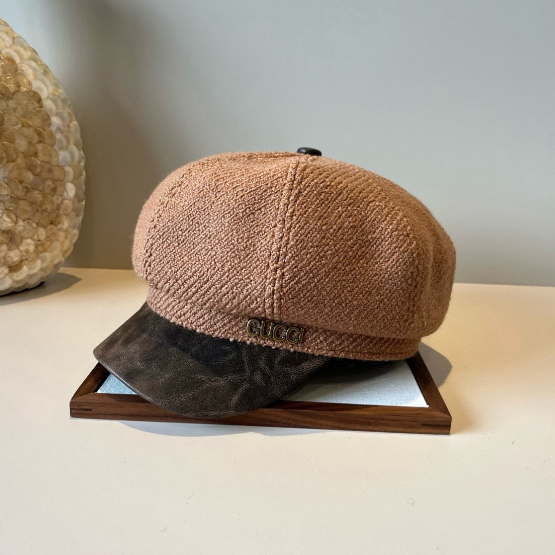 💕Gucci古奇新款鸭舌画家帽，头围57cm