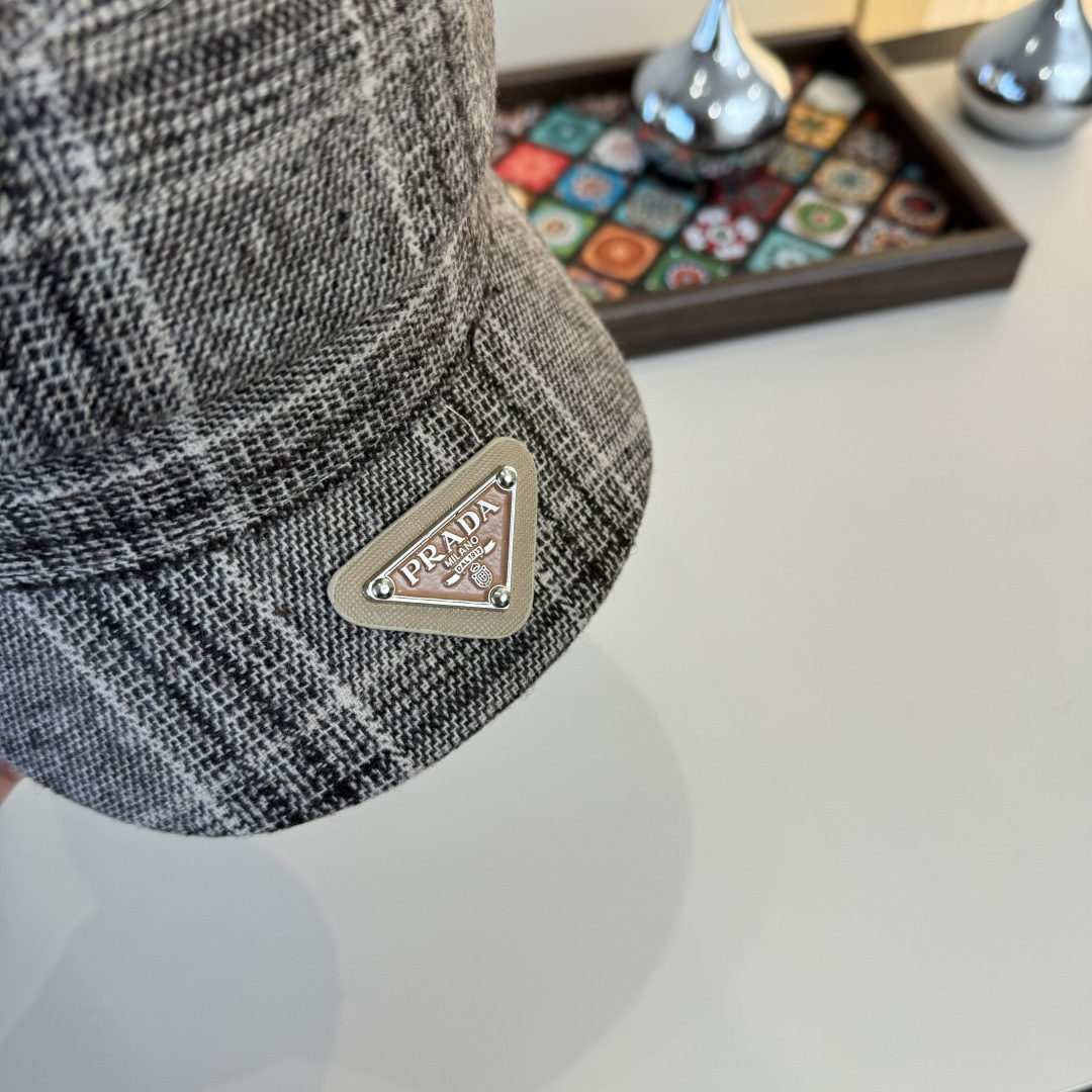 💕普拉达新款鸭舌军帽，高级定制，头围57cm