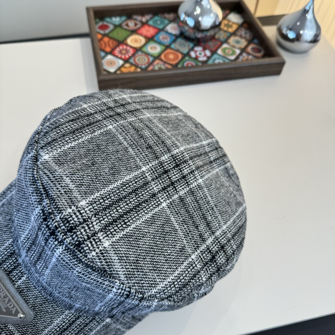 💕普拉达新款鸭舌军帽，高级定制，头围57cm