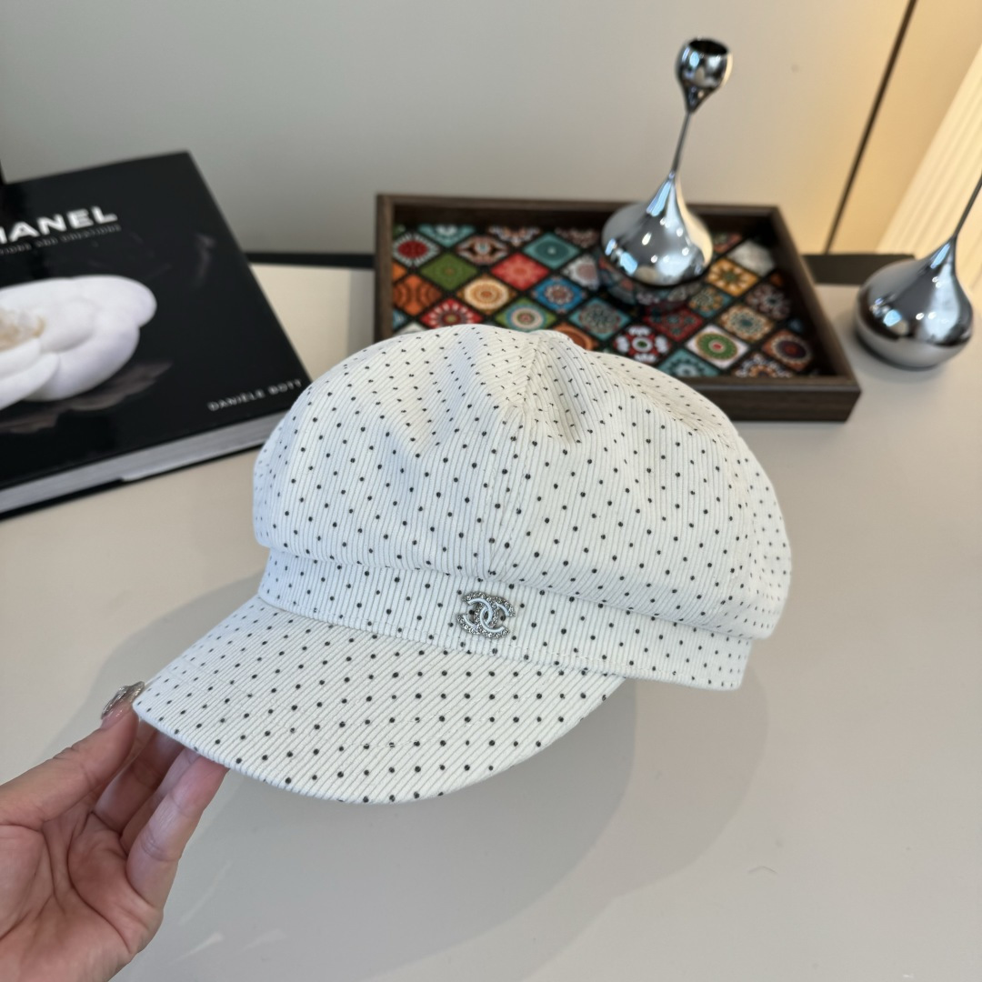 💕Chanel香奈儿新款鸭舌军帽，高级定制，头围57cm