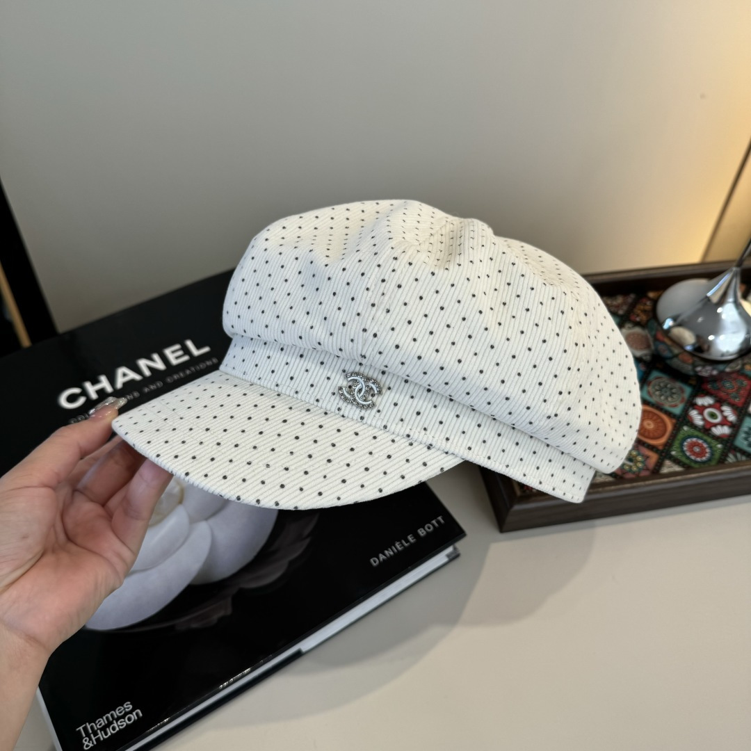 💕Chanel香奈儿新款鸭舌军帽，高级定制，头围57cm