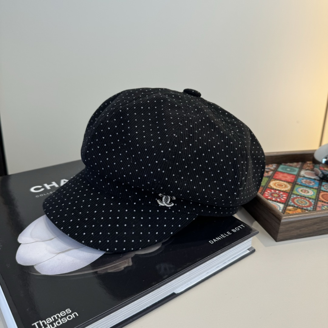 💕Chanel香奈儿新款鸭舌军帽，高级定制，头围57cm