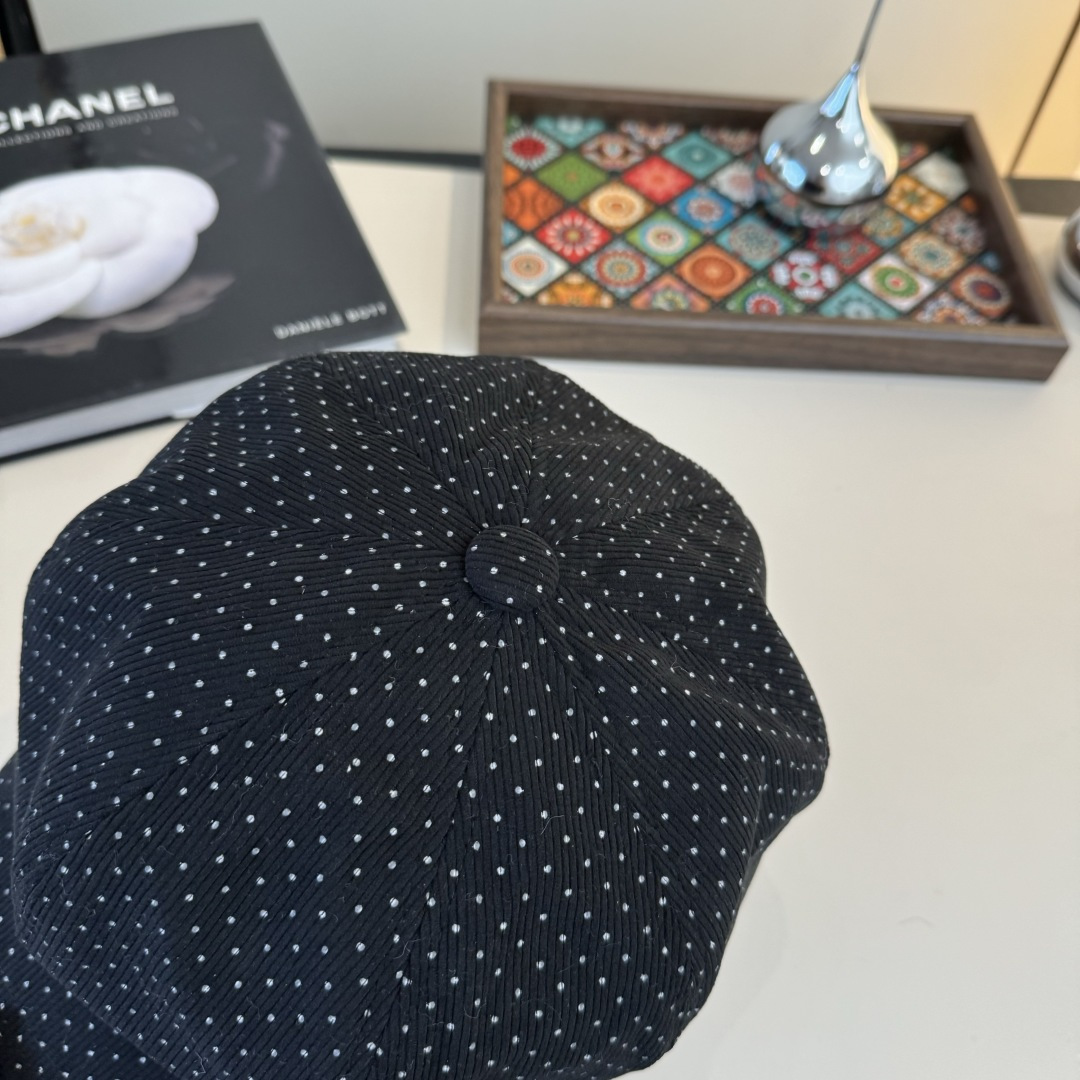 💕Chanel香奈儿新款鸭舌军帽，高级定制，头围57cm